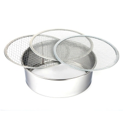 Soil Sieve Set, Stainless steel, 210mm
